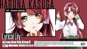 This is the Avatar Image for the Haruna Kasuga (D4DJ) [CV: Amane Shindō] AI Voice and Text to Speech Generator